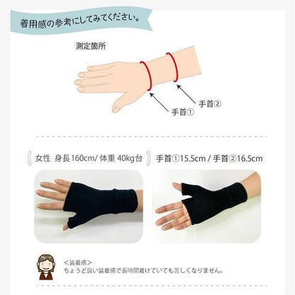 IFMC.オリジナル　サポーター（手首用/手の甲）着用参考画像1
