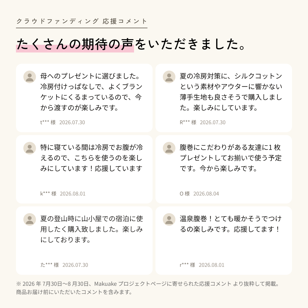 ふわすべシルクコットン腹巻 | IFMC.(イフミック)加工
